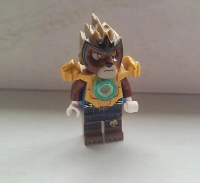 LEGO Minifigure Lavertus Pearl Gold Heavy Armor loc055 Legends of Chima - Image 1 of 3