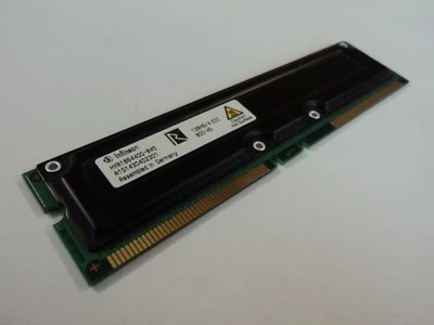 Infineon RAM Memory Module 128MB PC800-45 RDRAM RIMM non-ECC HYR166440G-845 - Image 1 of 4