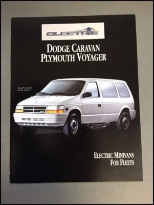 1994 Dodge Caravan Plymouth Voyager Electric Van Original Sales Brochure Folder Foto 1 de 3