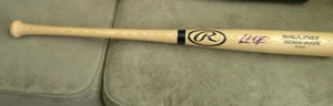 Andrew Vaughn Chicago White Sox Firmado Novato Bate Beckett Testigo Certificado de Autenticidad Rubio - Imagen 1 de 3