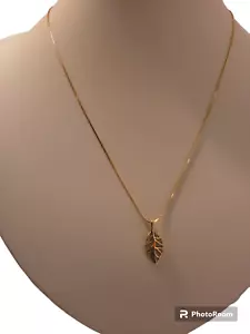 Necklace Fine Jewelry Sterling Silver & 18K Gold Plated - Picture 1 of 3