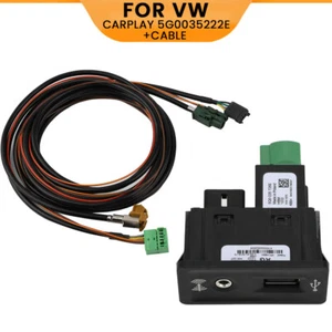 OEM 5G0035222E AUX USB Schwarz Eingangsmodul Schalter Carplay Kabel Set Für VW - Bild 1 von 7