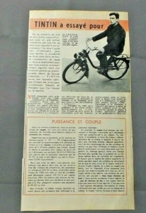 PUB PUBLICITE ANCIENNE ADVERT CLIPPING 300419 TINTIN A ESSAYE VELO SOLEX S 2.200 - Picture 1 of 1
