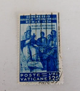 Vaatican City #46 Used/Fine, 1.25l, Pope Gregory IX, Hi value of Set, 1935 - Picture 1 of 2