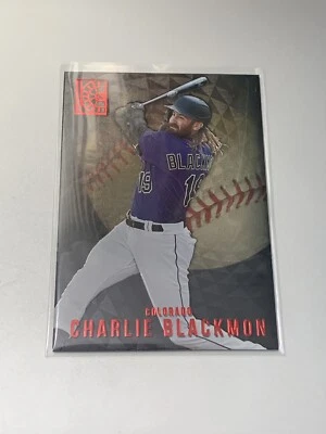 2022 Panini Capstone Luxury Suite Red #160 Charlie Blackmon Rockies - Image 1 of 2