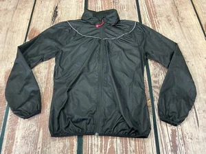 Sweaty Betty Sports Jacket Womens Black Medium Windbreaker Lightweight Packable - Picture 1 of 9