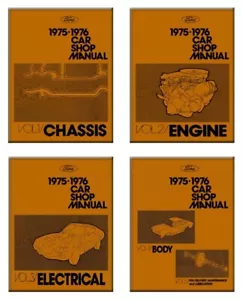 1975 1976 Ford Lincoln Mercury Shop Service Repair Manual - Picture 1 of 6