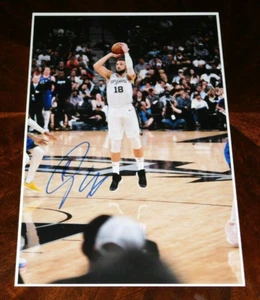 SAN ANTONIO SPURS MARCO BELINELLI SIGNED 12X18 PROMO PHOTO NBA!!! - Bild 1 von 1