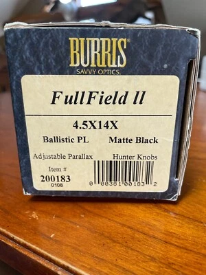 Burris Scope Box ONLY For FullField II 4.5x14x (Empty Box) - Image 1 of 2