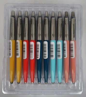 Juego de Bolígrafos Parker Jotter Colección Glam Rock 10 Bolígrafos Nuevos en Bandeja Foto 1 de 4