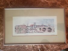 David Wilcox Framed Signed Print "Henley On The Thames" England