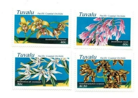 FULL SHEETS Tuvalu 1995 SC 697-700 - Orchids - 4 Sheets of 40 - MNH Cover