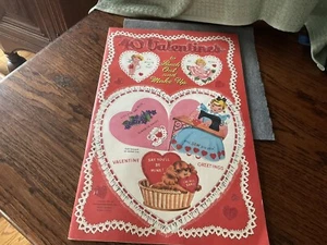 40 Valentines to Punch Out and Make Up Whitman Near Fine. UN-Cut 1951 Retro - Picture 1 of 15