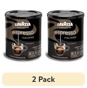(2 pack) Lavazza Espresso Ground Coffee, Medium Roast, 100% Arabica, 8 oz Tin - Picture 1 of 11