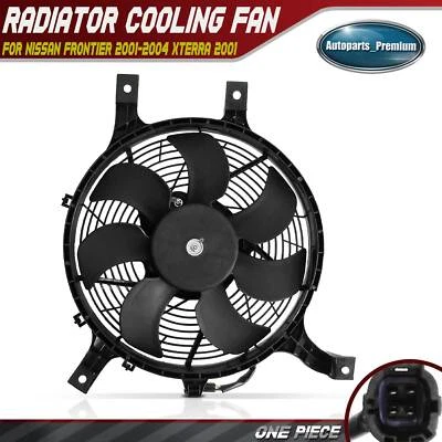 Conjunto de ventilador condensador de aire acondicionado con cubierta para Nissan Frontier 2001-2004 Xterra 2001 Foto 1 de 4