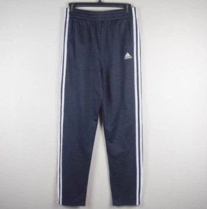 Adidas Boys Youth XL 18/20 Gray White 3 Stripe Fleece Lined Track Sweat Pants - Picture 1 of 5