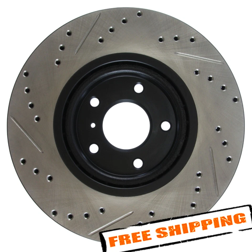 Rotor de freno delantero izquierdo StopTech Sport perforado y ranurado para Nissan Altima 05-06 Foto 1 de 4