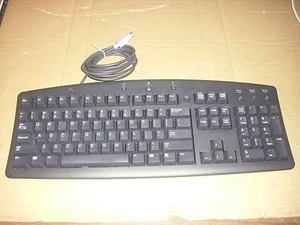 Dell RT7D00 PS/2 104 key + 4 Special Function keys Keyboard, Black - Picture 1 of 4