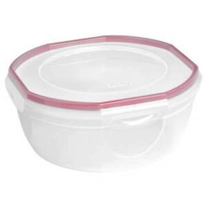 Sterilite Plastic Food Storage Container 0394 4.7 Qt Ultra-Seal Clear Red New