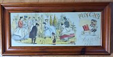 John leech reproduction art print the croquet match punches pocketbook in frame