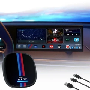 BMW MMB MAX ANDROID WIRELESS CARPLAY MULTIMEDIA AI BOX YOUTUBE NETFLIX 8GB RAM - Picture 1 of 9
