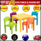 Gem Toys Kids Plastic 5-piece Table & 4 Chairs Set (multicoloured) Brand New Au