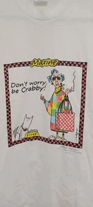 NUEVO NOS Camiseta Maxine Don’t Worry Be Crabby Vintage Puntada Única Años 90 Floyd-XL - Imagen 1 de 4
