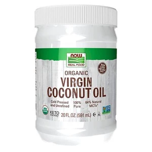 NOW FOODS Olio da cucina vergine di cocco biologico 20 fl oz - Foto 1 di 5