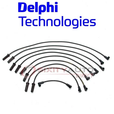 Delphi Spark Plug Wire Set for 1991-1993 Chevrolet C2500 7.4L V8 Ignition sc - Imagem 1 de 4