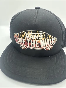 Vans Off the Wall Hat Cap Snapback Black - Picture 1 of 2