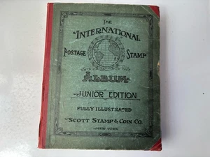 Álbum de franqueo de tapa dura de estampillas internacionales de Scott edición junior y estampillas - Imagen 1 de 11