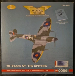 Corgi Aviation * Supermarine Spitfire LFIXE Flt Lt Dick Audet No.411 Sqn AA31925 - Bild 1 von 4