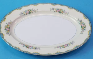 Plato de servir ovalado Noritake 13 3/4" patrón IVANHOE M - Imagen 1 de 6