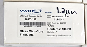 VWR 28333-139 Glass Microfibre Filter  696 100 pack 4.7cm - Picture 1 of 2