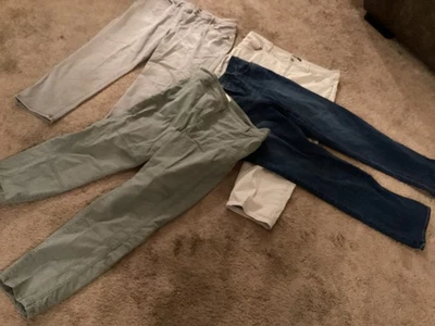 Chico’s Sz 2 So Slimming Jeans Khaki Pants Lot Of 4 Large - Image 1 of 3