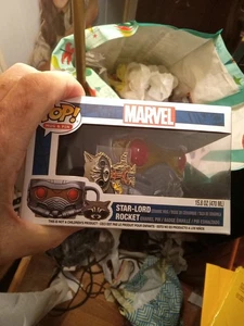 Funko Pop! Marvel Guardians Of The Galaxy Star-Lord Ceramic Mug Rocket Pin (J1) - Picture 1 of 8