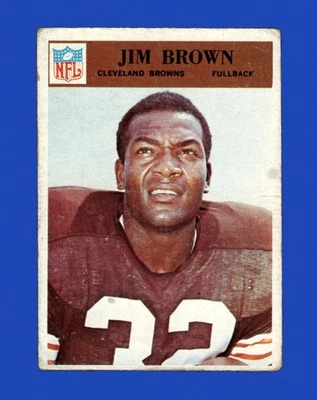 1966 Philadelphia Set-Break # 41 Jim Brown LOW GRADE (crease) *GMCARDS* - Image 1 of 2