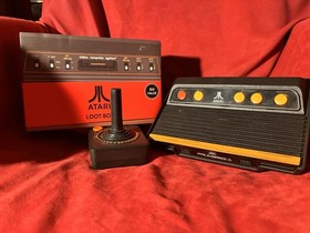 Atari Flashback 4 Console With 1 Controller, Loot Box Retro Gaming 2600 EXTRAS