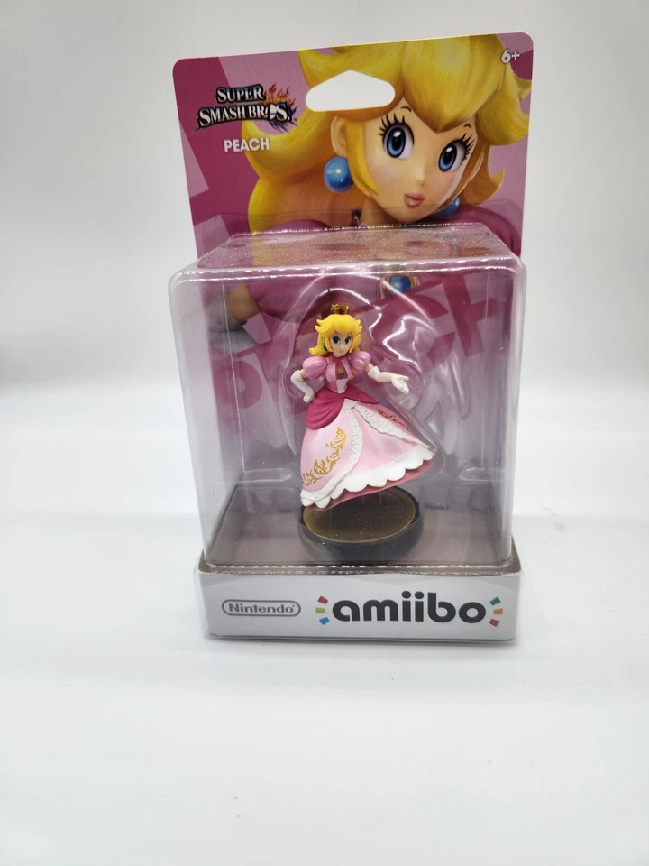 任天堂 Princess Peach Super Smash Bros Amiibo 公仔 — 第 1/2 张图片