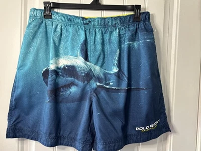 Bañador Polo Deportivo Ralph Lauren Vintage Años 90 Para Hombre X-Grande Gran Tiburón Blanco Foto 1 de 4