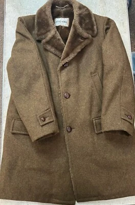 Abrigo Vintage Zero King - Lana 3 Botones - Repelente al Viento y al Agua - Grande 40 Foto 1 de 4