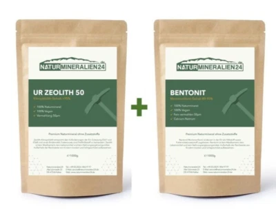 2000g Zeolith - Bentonit Pulver entgiften ohne Zusatzstoffe - Bild 1 von 4