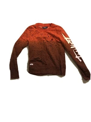 Sudadera para hombre Trukfit naranja cuello redondo talla mediana Foto 1 de 3
