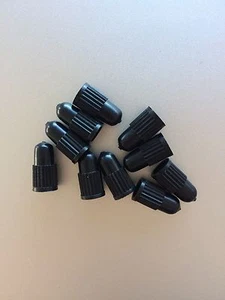 10pcs Plastic Presta Valve Caps - Bike Bicycle - French/Pressure - Black - Picture 1 of 3