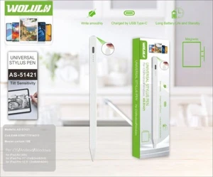 WOLULU AS-51421 Penna Stylus Universale Ricaricabile USB-C con Sensibilità - Afbeelding 1 van 1