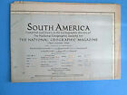 Vintage 1942 National Geographic South America October Ww2 Era Map