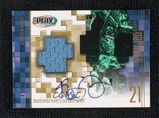 2001-02 UD Playmakers Limited Gold /10 Kevin Garnett #KG-AJ Auto HOF