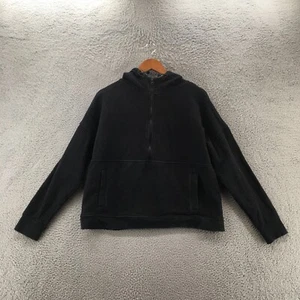 Zella Hoodie Sweatshirts Womens Large Black Long Sleeve Pull Over Zipper Pockets - Picture 1 of 12