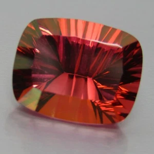 Lata de topacio recubierta de color naranja de precisión natural de 14,10 quilates corte cueva ""Ref VDO" - Imagen 1 de 5