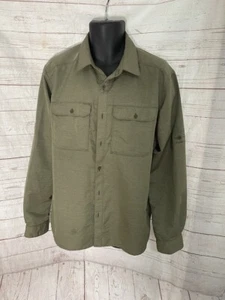 Mountain Hardwear Men's Button Front Shirt Khaki Long Sleeve - Picture 1 of 11